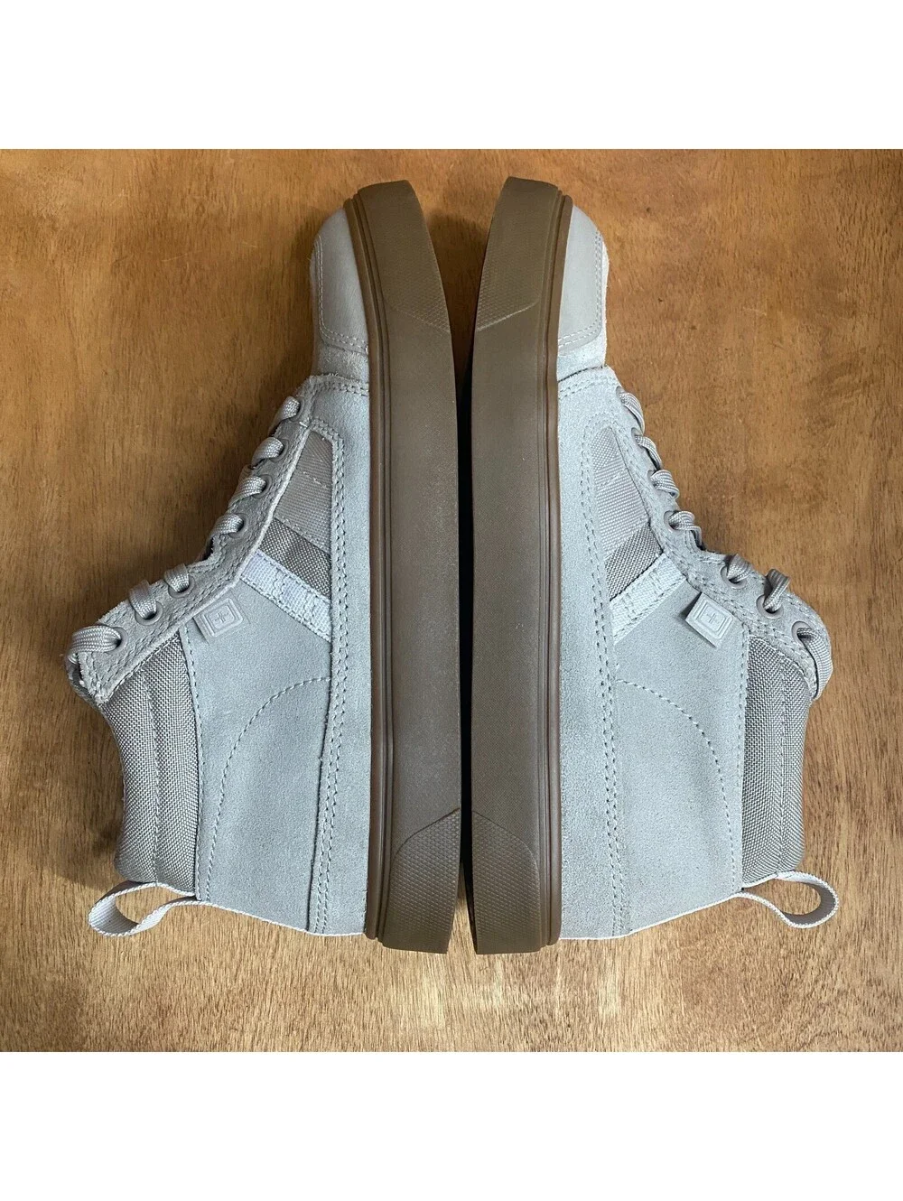 5.11 Tactical Norris Sneaker Shoes Men 8.5 Khaki Suede Puncture Resistant Vibram